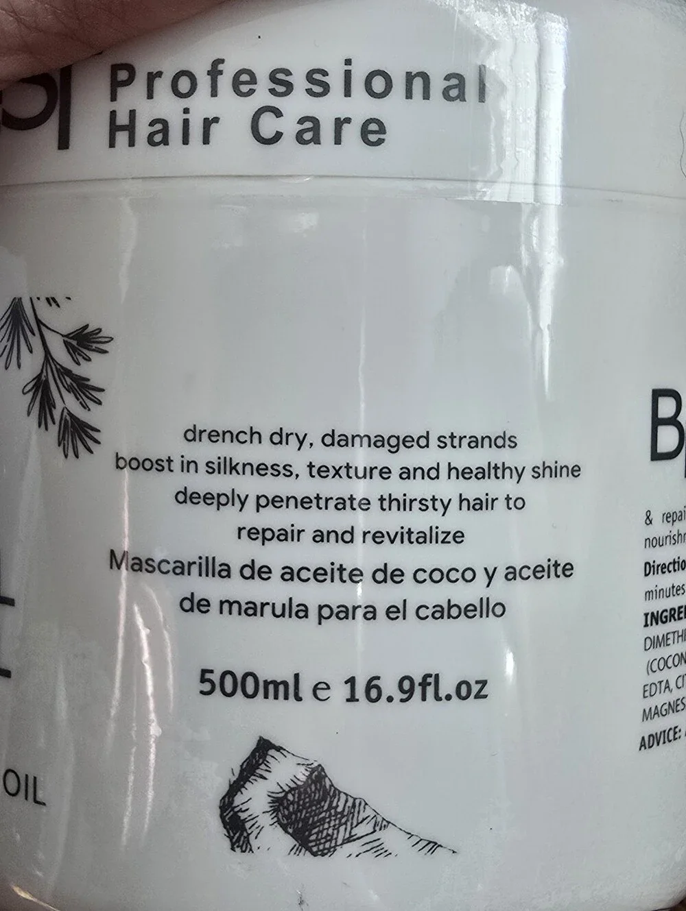 Coconut Oil & Marula Oil Hair Mask — BRAND NEW